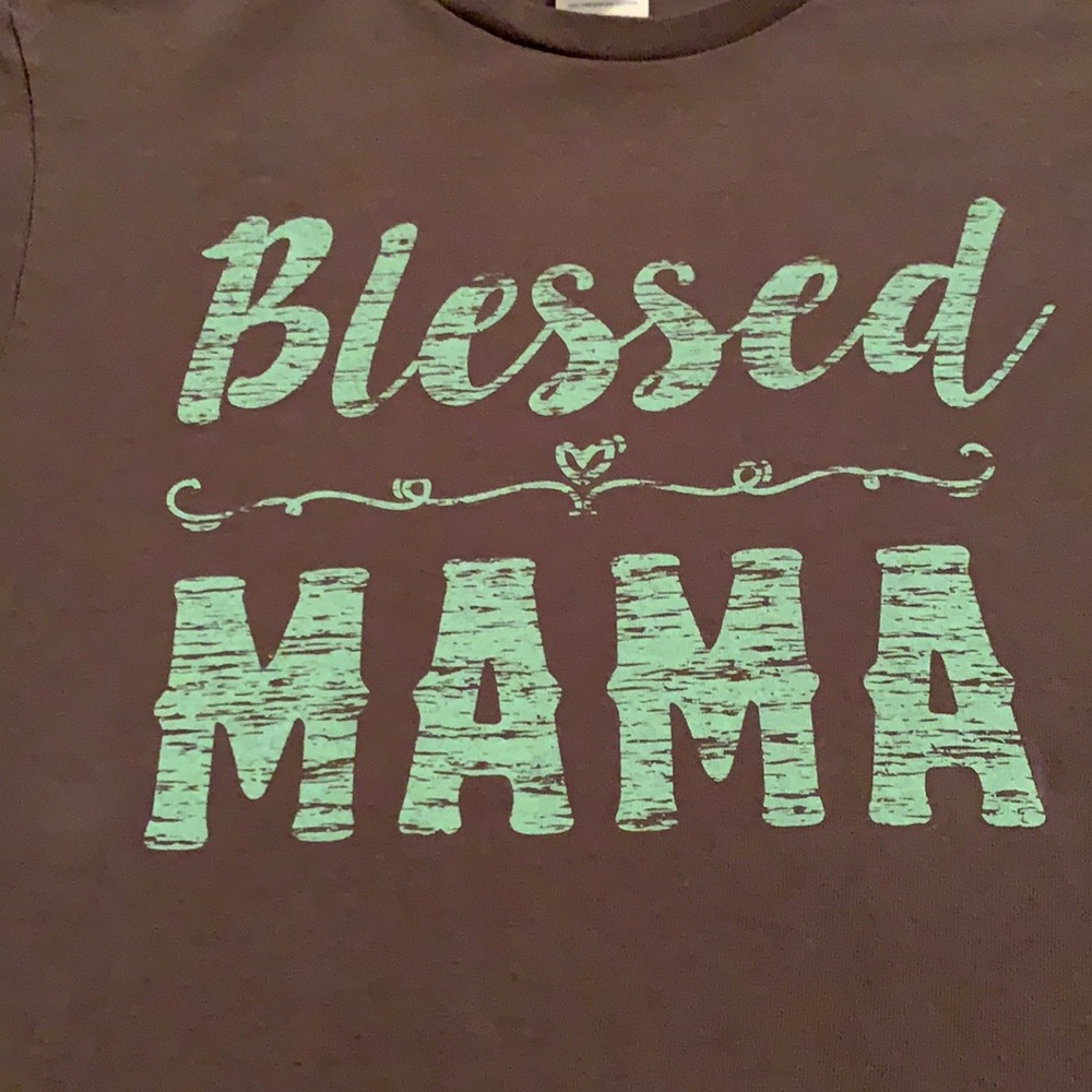 🤎 “Blessed Mama” Short Sleeved T-shirt Size S 🤎 - Picture 6 of 15